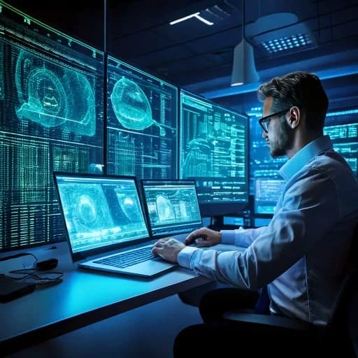 Arbeit an einer KI-gestützten Anwendung
